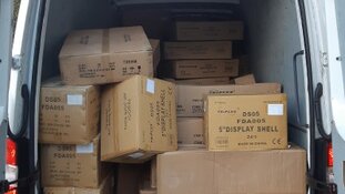 2600 kg illegaal vuurwerk in bestelbus