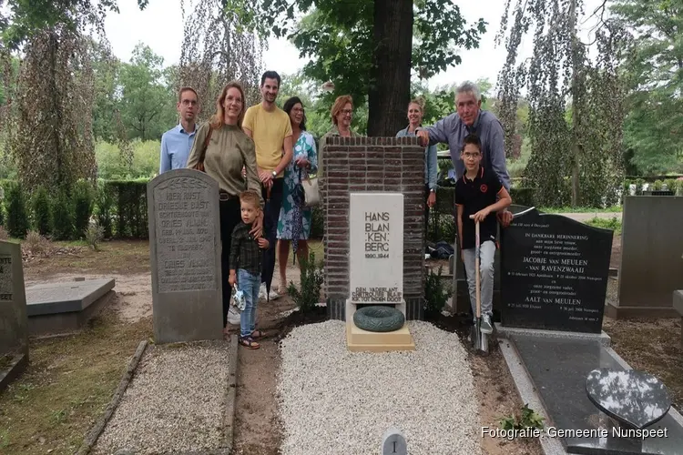 Graf verzetsstrijder Hans Blankenberg opgeknapt
