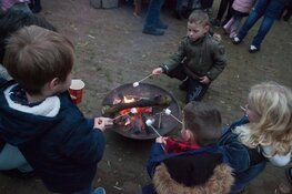 Sfeer bij de kooi op 28 december