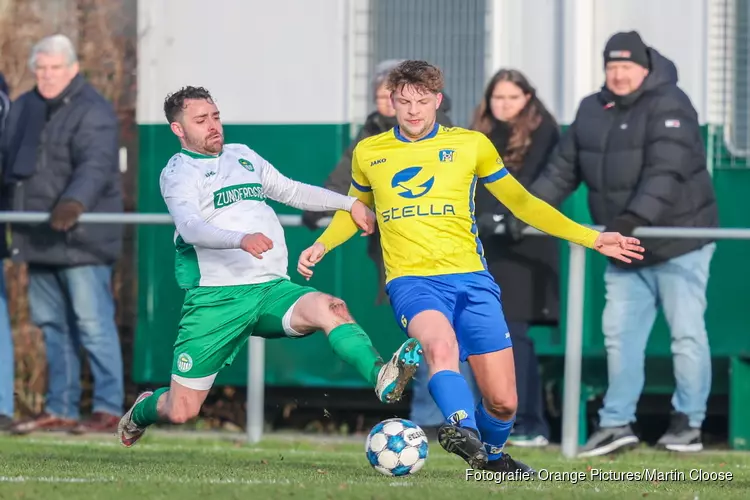VV Nunspeet laat voorsprong glippen en speelt gelijk bij HBOK