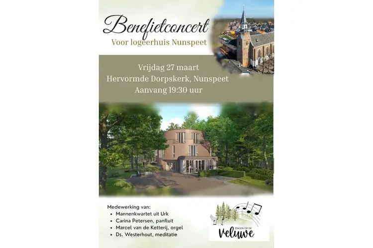 Zingen op de Veluwe organiseert benefietconcert voor Logeerhuis Nunspeet