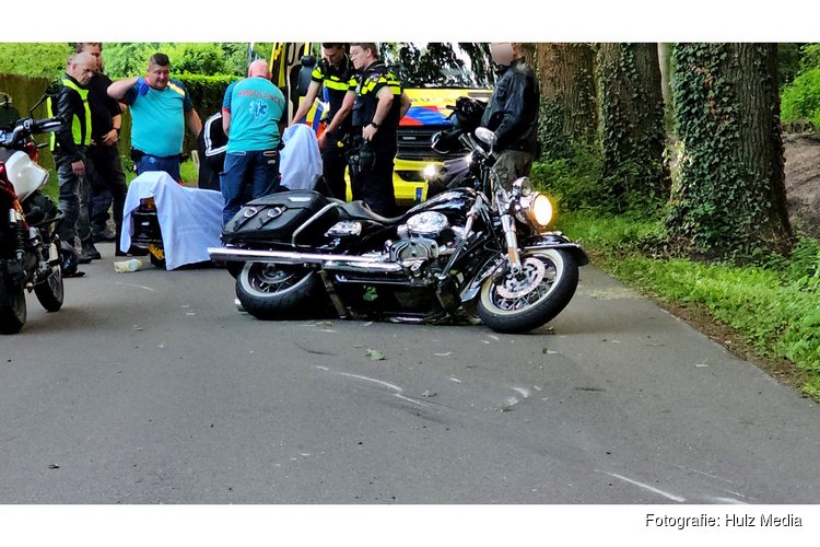 Motorrijder uit Harderwijk raakt gewond na eenzijdig ongeval op Oudeweg in Hulshorst