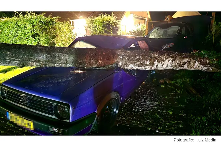 Flinke onweersbuien zorgen voor stormschade