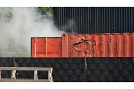 Brand in papiercontainer bij Stella in Nunspeet