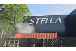 Brand in papiercontainer bij Stella in Nunspeet