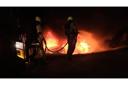 Opnieuw brand in uitgebrand autowrak in Nunspeet