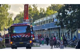 Prullenbak smeult in woning bij AZC Harderwijk