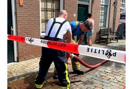 Felle brand op dakterras in binnenstad Harderwijk