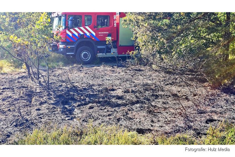 Opnieuw heidebrand aan ’t Frusselt in Vierhouten, brandweer vermoedt brandstichting
