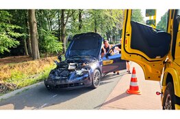 Kop-staartbotsing met aanhanger op N308 in Oldebroek
