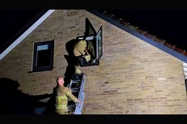 Rookmelder leidt hulpdiensten naar woninginbraak aan Vlierweg in Nunspeet