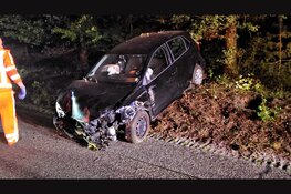 Automobilist botst bij Vierhouten tegen boom, bestuurder meegenomen naar bureau