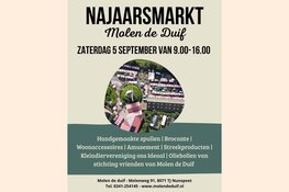 Gezellige Najaarsmarkt bij Molen De Duif op zaterdag 5 september