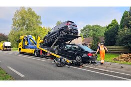 Kopstaartbotsing met drie voertuigen op N308 bij Oldebroek