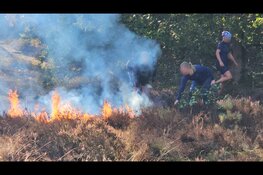 Omstanders voorkomen uitbreiding van heidebrand in Nunspeet