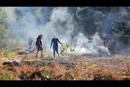 Omstanders voorkomen uitbreiding van heidebrand in Nunspeet