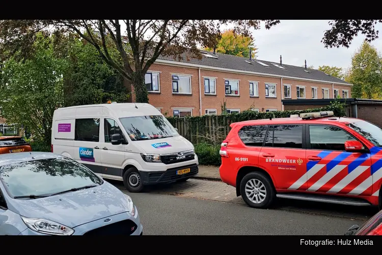 Gasleiding geraakt tijdens werkzaamheden aan woning in Nunspeet