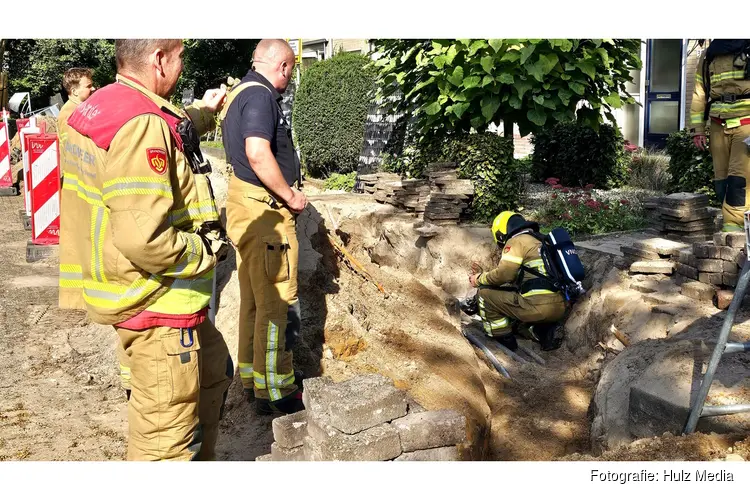 Bestaand gaslek aangetroffen tijdens werkzaamheden in Nunspeet