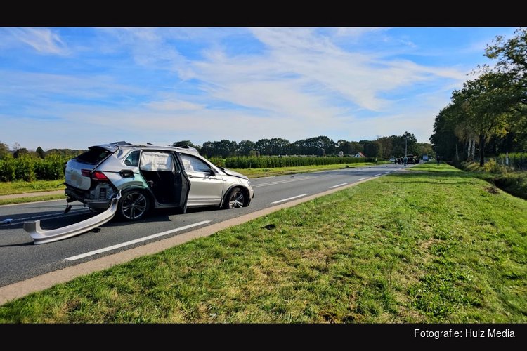 Meerdere gewonden bij ernstig ongeval tussen twee auto's op N302 bij Uddel
