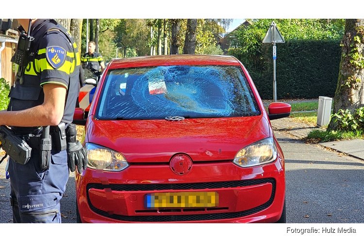 Fietsster hard op voorruit geslingerd bij aanrijding in Epe